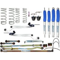 Nitro Gas Twin Tube Hybrid Dropped Radius 4 Inch 100mm Lift Kit (Patrol GQ 87-97)