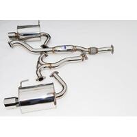 Q300 Turbo Back Exhaust w/SS Tips (WRX Sedan 08-10/Forester XT SH 08-13 5AT)