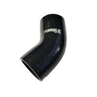 45 Degree Silicone Elbow - 3.5 inch, Black