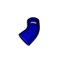 45 Degree Silicone Elbow - 3.5 inch, Blue