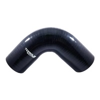 90 Degree Silicone Elbow - 2.5 inch, Black