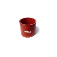 Straight Silicone Coupler - 3in, Red