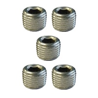 Stainless Steel 1/8 in NPT Plug - 5 Pack 