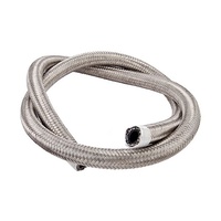 Stainless Steel Braided Rubber Hose -6AN 10ft - 0.34in ID