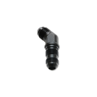 -16AN Bulkhead Adapter Elbow Fitting - Anodized Black