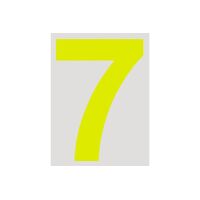 15cm Day Glo CAMS Approved - Number 7