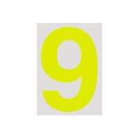 15cm Day Glo CAMS Approved - Number 9