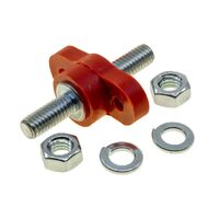 Red 250A Bulkhead Stud 3/8" UNC