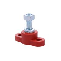 Red 250A Surface Mount Power Post 3/8" UNC