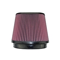 8-Layer Oiled Cotton Gauze Air Filter - 8.5" x 9" Oval Flange ID / 7.0" Media Height / 4.0" x 8.0" Oval Top