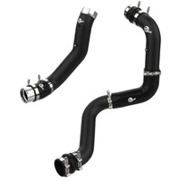 aFe BladeRunner Black 3in Aluminum Charge Pipe Kit 20-21 GM Diesel Trucks V8-6.6L (td) L5P