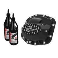 aFe 18-24 Jeep Wrangler JL Dana M220 Pro Series Front Diff Cover w/ Oil - Black