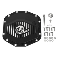 aFe POWER 21-22 Ram1500 TRX Hemi V8 6.2L PRO Series Rear Diff Cover Black w/Machined Fins & Gear Oil