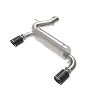 aFe Vulcan 3in 304 SS Axle-Back Exhaust 2021 Ford Bronco L4-2.3L (t)/V6-2.7L (tt) w/ Carbon Tips