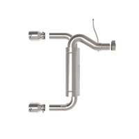 aFe Vulcan 3in 304 SS Axle-Back Exhaust 2021 Ford Bronco L4-2.3L (t)/V6-2.7L (tt) w/ Polished Tips