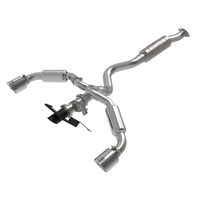 aFe 23-24 Toyota GR Corolla L3 1.6L (t) Gemini XV 3in to 2-1/2in Cat Back Exhaust w/ Polished Tips