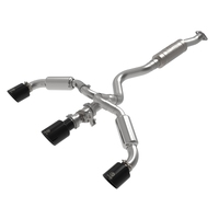 aFe 23-24 Toyota GR Corolla L3 1.6L (t) Gemini XV 3in to 2-1/2in Cat Back Exhaust w/ Black Tips