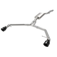 afe MACH Force-Xp 13-16 Audi Allroad L4 SS Axle-Back Exhaust w/ Black Tips