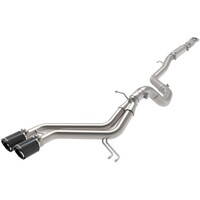 aFe Takeda 2-1/2in to 3in  SS-304 Cat-Back Exhaust w/ C/F Tips 13-17 Hyundai Veloster L4-1.6L