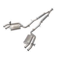 aFe 22-23 Kia Stinger L4-2.5L Turbo Gemini XV 3in to Dual 2-1/2in Cat-Back Exhaust System w/ Cut-Out