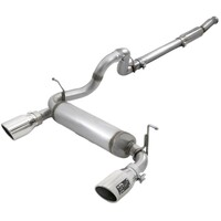 aFe Rebel Series 409 Stainless Steel Cat-Back Exhaust 18-21 Jeep Wrangler JL 2.0L (t) - Polished Tip