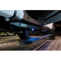 AMP Research 20-23 Chevy Silverado 1500 Crew Cab PowerStep XL - Black (Incl OEM Style Illumination)