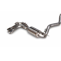 AWE Tuning BMW F3X 28i / 30i Touring Edition Axle-Back Exhaust Single Side - 80mm Silver Tips