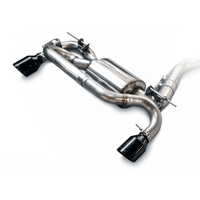 AWE Tuning BMW F22 M235i / M240i Touring Edition Axle-Back Exhaust - Diamond Black Tips (102mm)