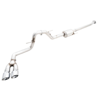 AWE 0FG 21+ Ford F150 Dual Side Exit Cat-Back Exhaust- 4.5in Chrome Silver Tips