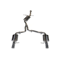 AWE Tuning Audi B8 A4 Touring Edition Exhaust - Dual Outlet Polished Silver Tips