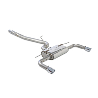 AWE Tuning Audi 8V A3 Touring Edition Exhaust - Dual Outlet Chrome Silver 90 mm Tips