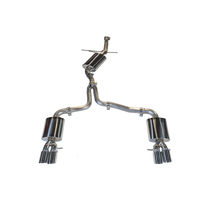 AWE Tuning Audi B8 A5 2.0T Touring Edition Exhaust - Quad Outlet Polished Silver Tips