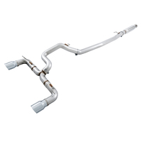 AWE Tuning Ford Focus RS Track Edition Cat-back Exhaust - Chrome Silver Tips