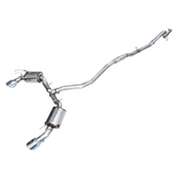 AWE Tuning 22+ Honda Civic Si/Acura Integra Track Edition Catback Exhaust - Dual Chrome Silver Tips