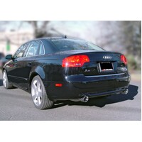 AWE Tuning Audi B7 A4 3.2L Track Edition Dual Tip Exhaust - Diamond Black Tips