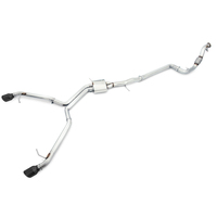 AWE Tuning Audi B9 A5 Track Edition Exhaust Dual Outlet - Diamond Black Tips (Includes DP)