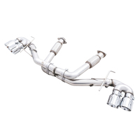 AWE Tuning 2020 Chevrolet Corvette (C8) Track Edition Exhaust - Quad Chrome Silver Tips