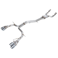 AWE Tuning 19-23 Audi C8 S6/S7 2.9T V6 AWD Track Edition Exhaust - Chrome Silver Tips