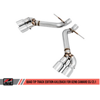 AWE Tuning 16-19 Chevrolet Camaro SS Axle-back Exhaust - Track Edition (Quad Diamond Black Tips)