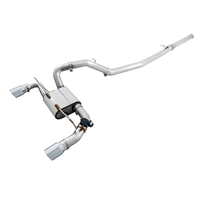 AWE Tuning Ford Focus RS SwitchPath Cat-back Exhaust - Chrome Silver Tips