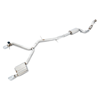 AWE Tuning Audi B9 A5 SwitchPath Exhaust Dual Outlet - Chrome Silver Tips (Includes DP and Remote)