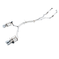 AWE Tuning Audi B9 S4 SwitchPath Exhaust - Non-Resonated (Silver 102mm Tips)