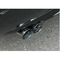 AWE Tuning Audi B7 A4 3.2L Track Edition Quad Tip Exhaust - Diamond Black Tips