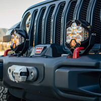 Baja Designs Jeep JL/JT Rubicon Steel Bumper LED Light Kit LP6 w/Upfitter