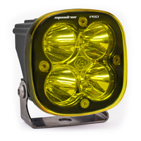 Baja Designs Squadron Pro Spot Pattern Black LED Light Pod - Amber