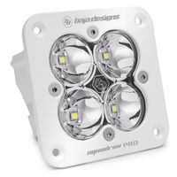 Baja Designs Squadron Pro Spot Pattern White Flush Mount LED Light Pod - Clear