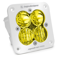 Baja Designs Flush Mount LED Light Pod White Amber Lens Driving/Combo Pattern Squadron Pro