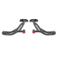 BMR Suspension 05-14 Ford Mustang Lower A-Arms - Black Hammertone - Non-Adjustable