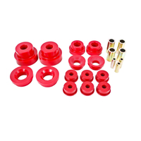 BMR 10-15 5th Gen Camaro Pro Version Rear Cradle Bushing Kit (BK024 BK029) - Red