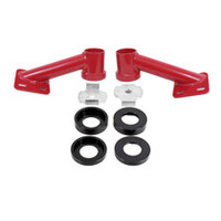 BMR 15-17 S550 Mustang Cradle Bushing Lockout Kit - Black Hammertone